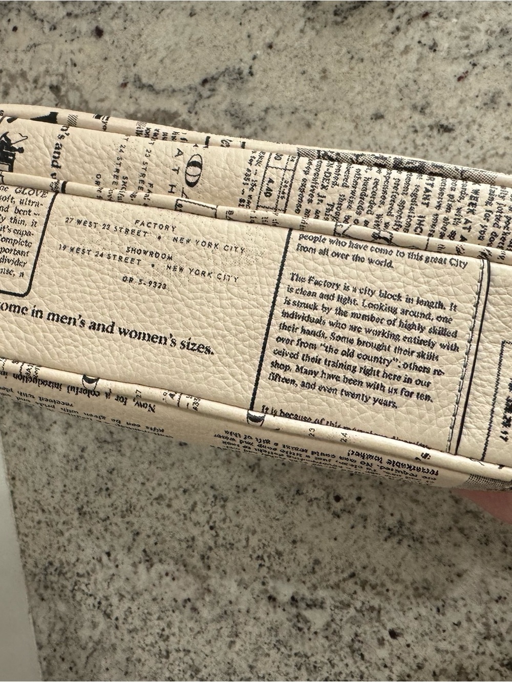 Coach Finlay Newspaper Print Crossbody Bag Double Zip - Picture 4 of 8